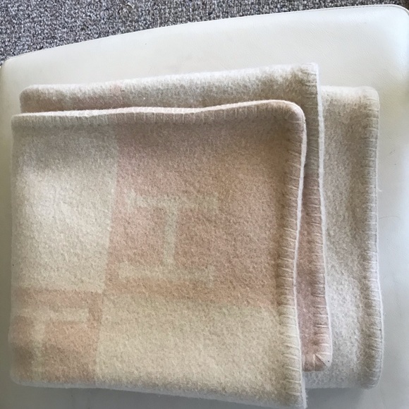 hermes pink baby blanket